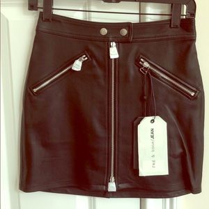 rag and bone racer skirt